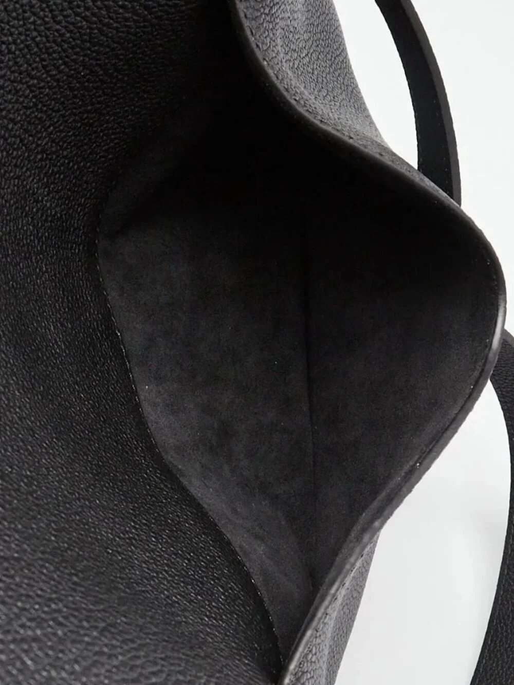 Louis Vuitton Black Leather and Monogram Coated Canvas Double V Bag